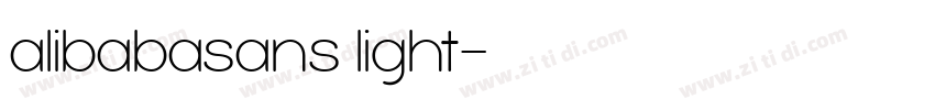 alibabasans light字体转换